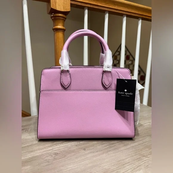 ❌SOLD❌ NWT Kate Spade Madison Satchel and Wallet Set in Berry Crea Color - Picture 4 of 8